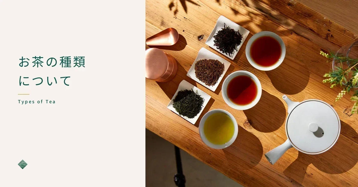 お茶の種類について｜不発酵茶・半発酵茶・発酵茶・後発酵茶の4分類で、緑茶から紅茶・プーアル茶まで解説